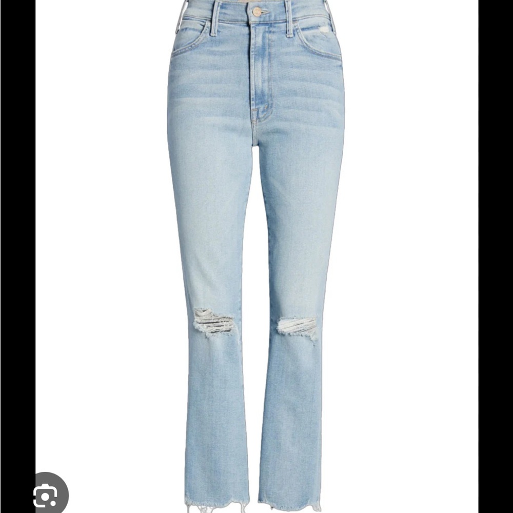 MOTHER Denim Hustler Ankle Chew size 34